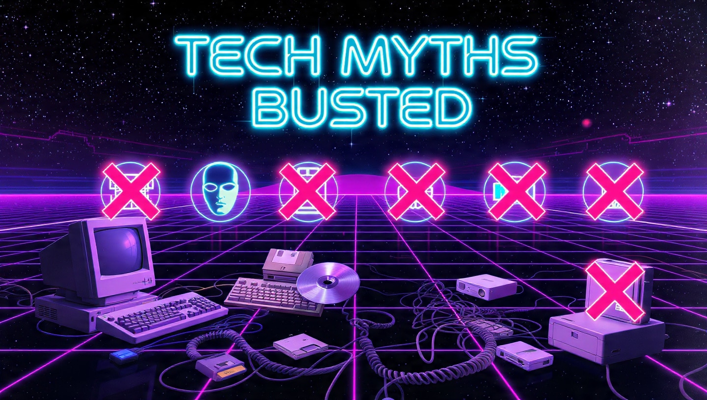 4 Common Tech Myths Busted (Updated for Today’s Tech)