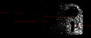 Dark background with red number - cyber resilience​