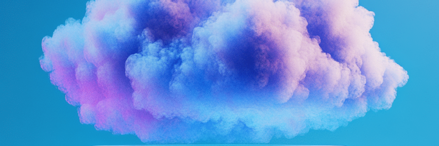 A Cloud Technology Podium Illustration - cloud based it solutions​